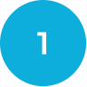 A blue circle with the number 1 in it.