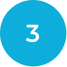 A blue circle with the number three in it.